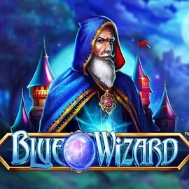 Blue Wizard logo by Quickspin at Wild Robin Casino