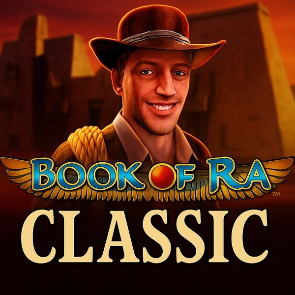 Book of Ra Classic casino game by Novomatic – featured logo at Wild Robin Casino