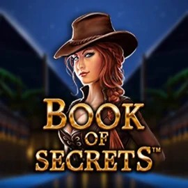Book of Secrets slot logo by SYNOT Games at Wild Robin Casino