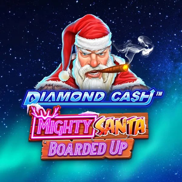 Diamond Cash Mighty Santa Boarded Up game by Greentube – logo hosted on Wild Robin Casino