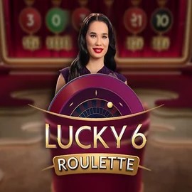 Lucky 6 Roulette slot logo by Pragmatic Play at Wild Robin Casino