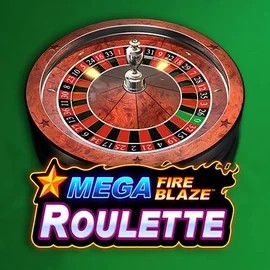 Mega Fire Blaze Roulette online game logo by Playtech on wildsrobin.ca