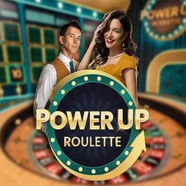 PowerUP Roulette online game logo by Pragmatic Play on wildsrobin.ca
